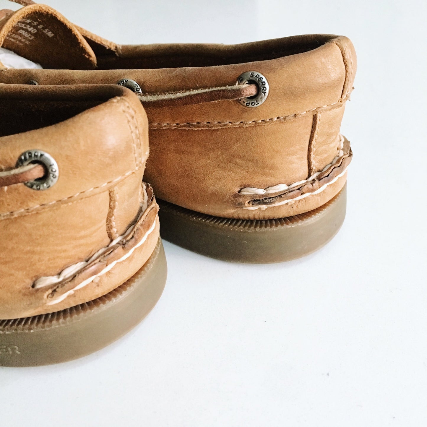Sperry Topsiders Sahara Brown Boat Shoes - size 8.5