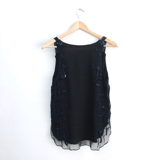 Adam Lippes Silk Chiffon Tank - size 0