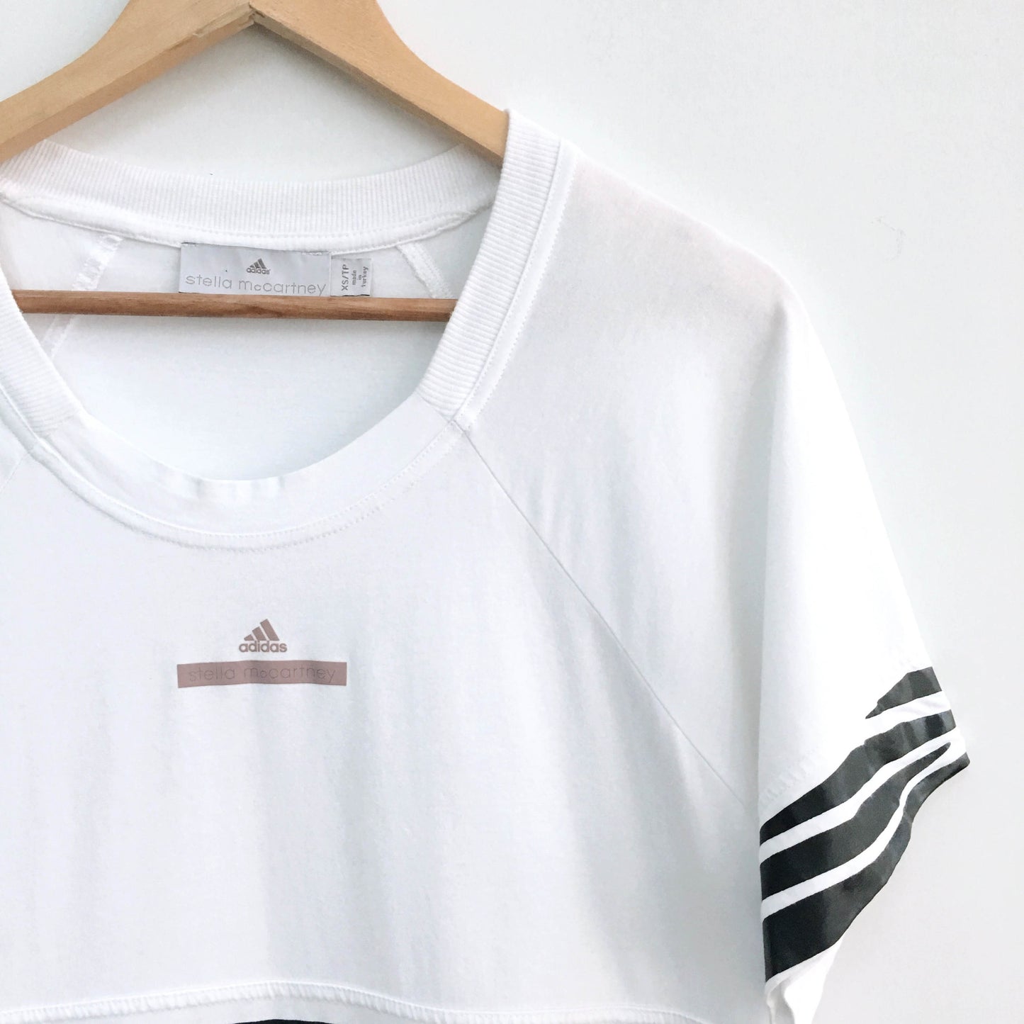 Adidas by Stella McCartney Essentials Zebra Tee - size xs