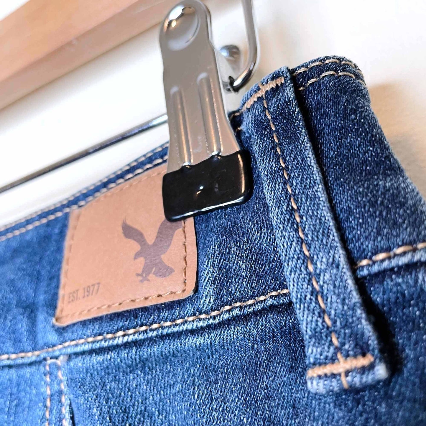 american eagle button down denim mini skirt - size 2