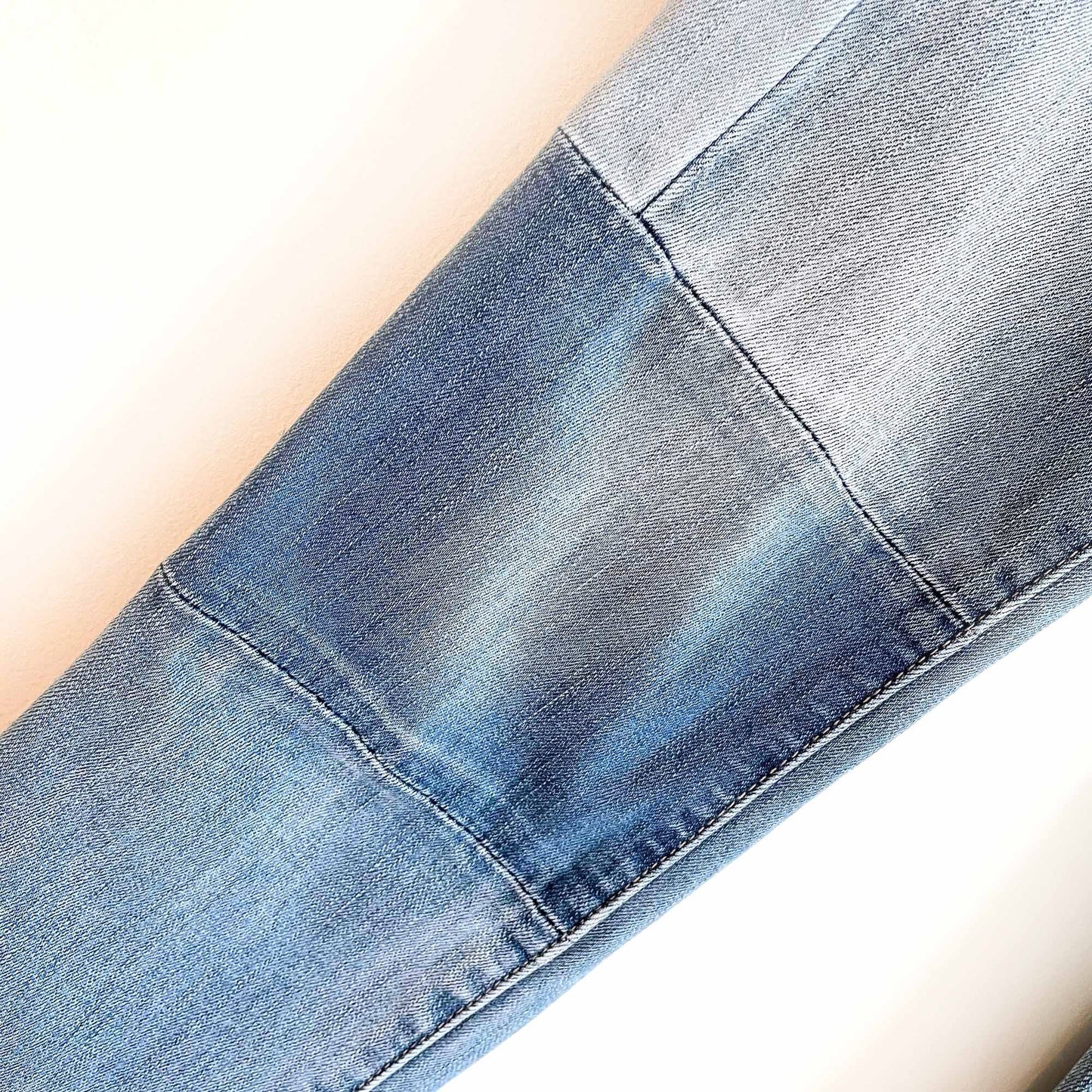 american eagle patchwork skinny jeans - size 0