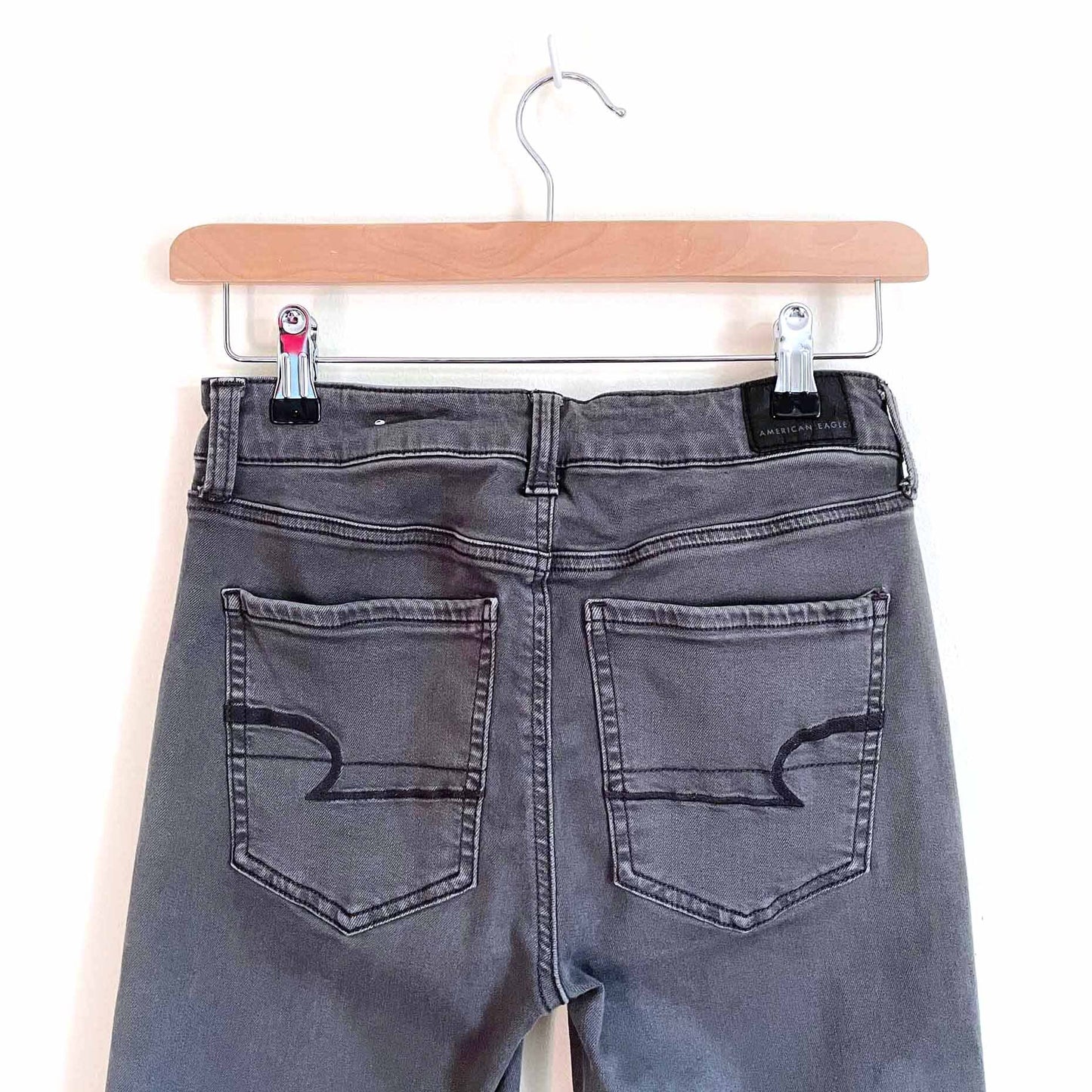 american eagle next level stretch button fly high rise jegging - size 4