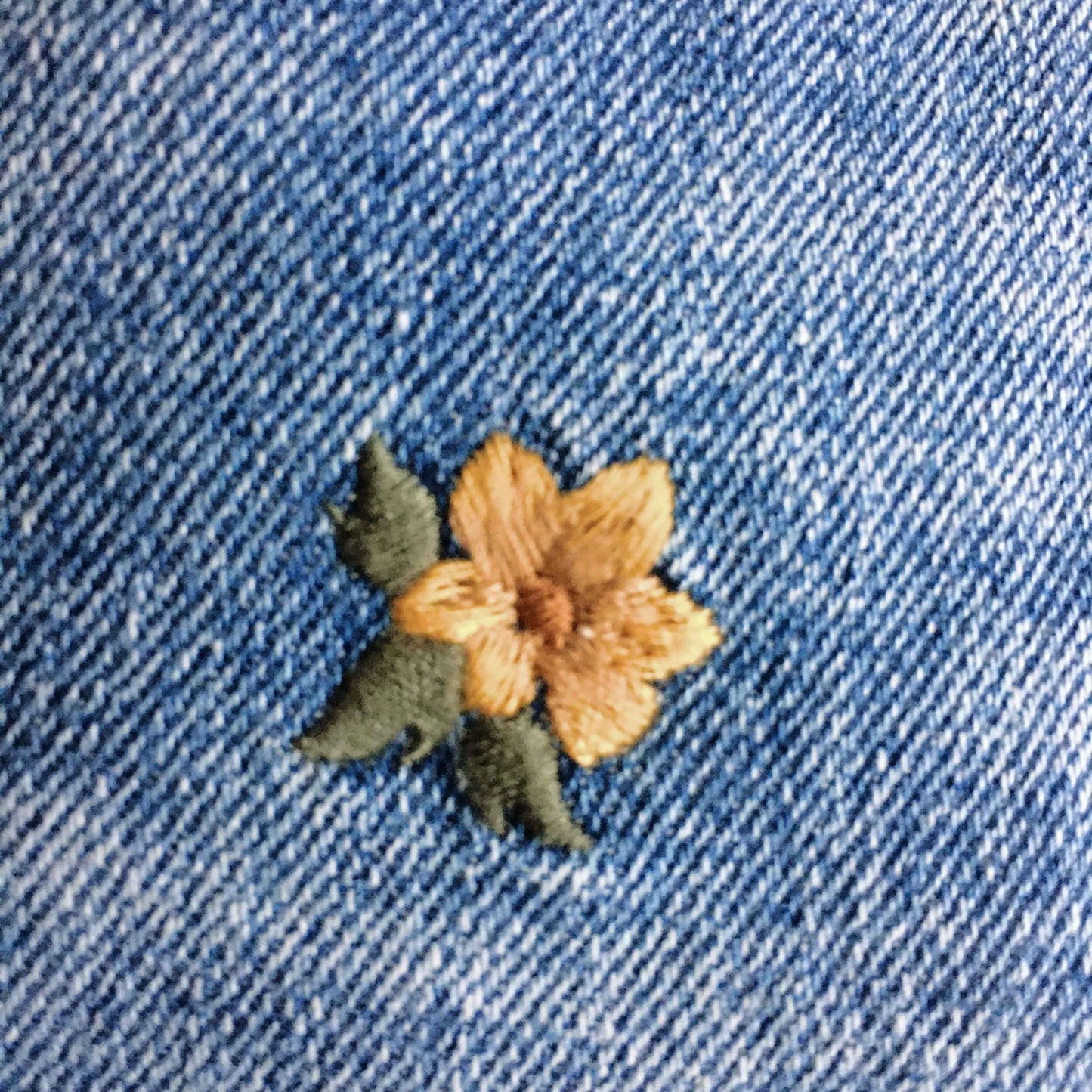 American Eagle daisy high waist jean shorts - size 0