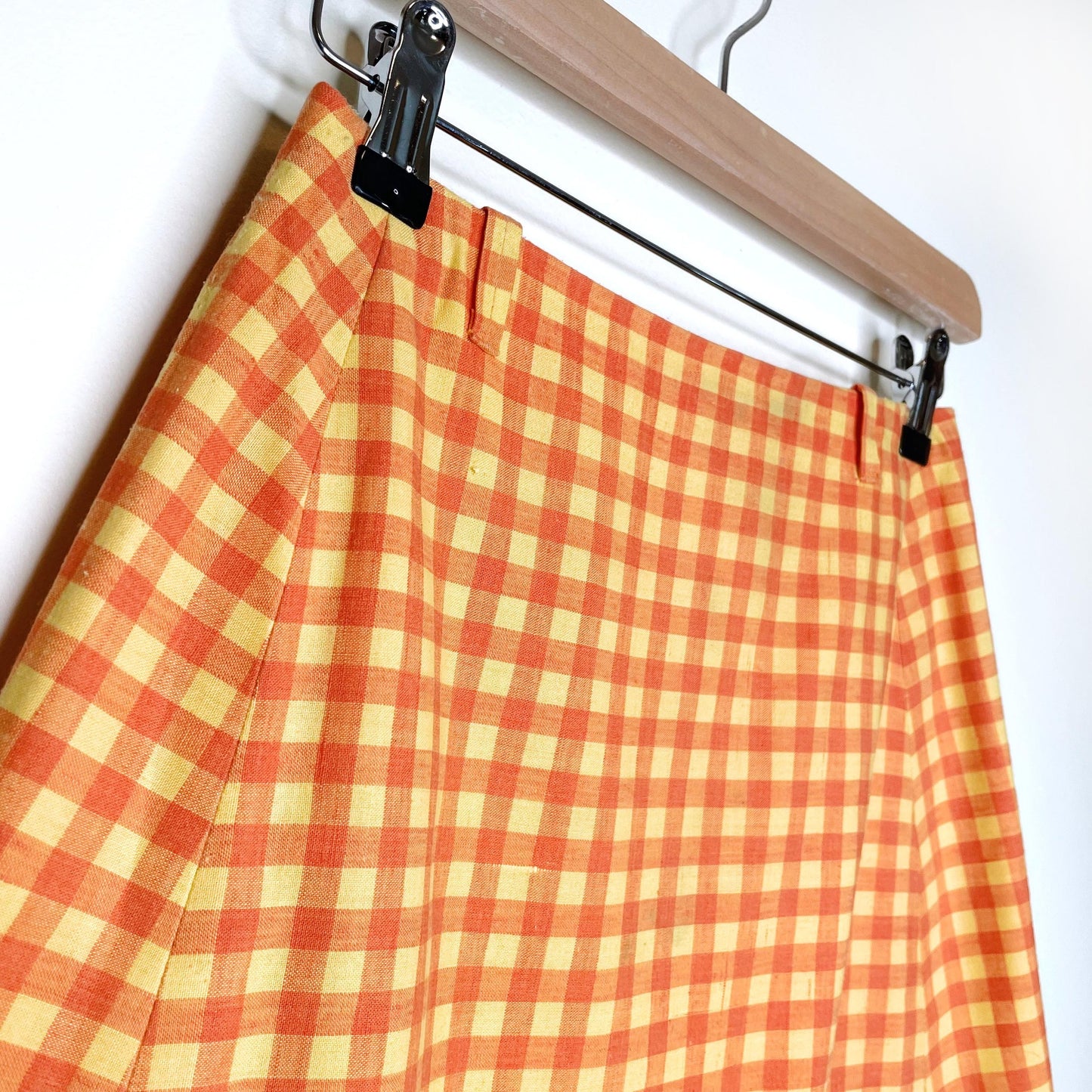 vintage austin hill y2k ginham plaid high rise mini skirt - size xs