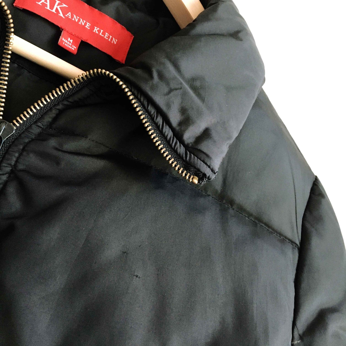 anne klein down fill puffer jacket - size medium