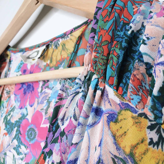 Akemi + Kin Valencia floral sheer dress - size Medium