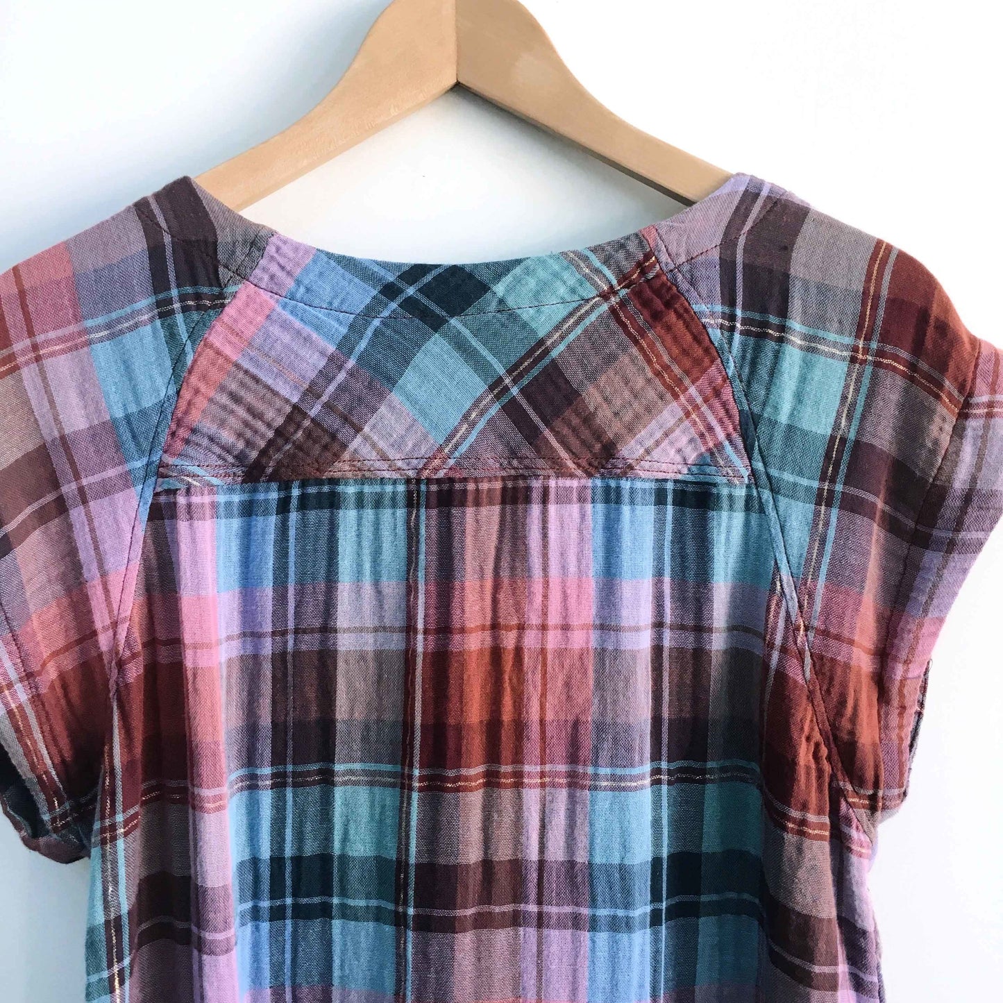 Akemi + Kin Cleora Gingham Tunic - size Small