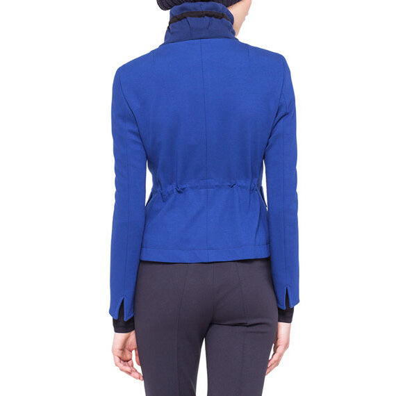 Akris Punto Drawstring Collar Jacket - size 8