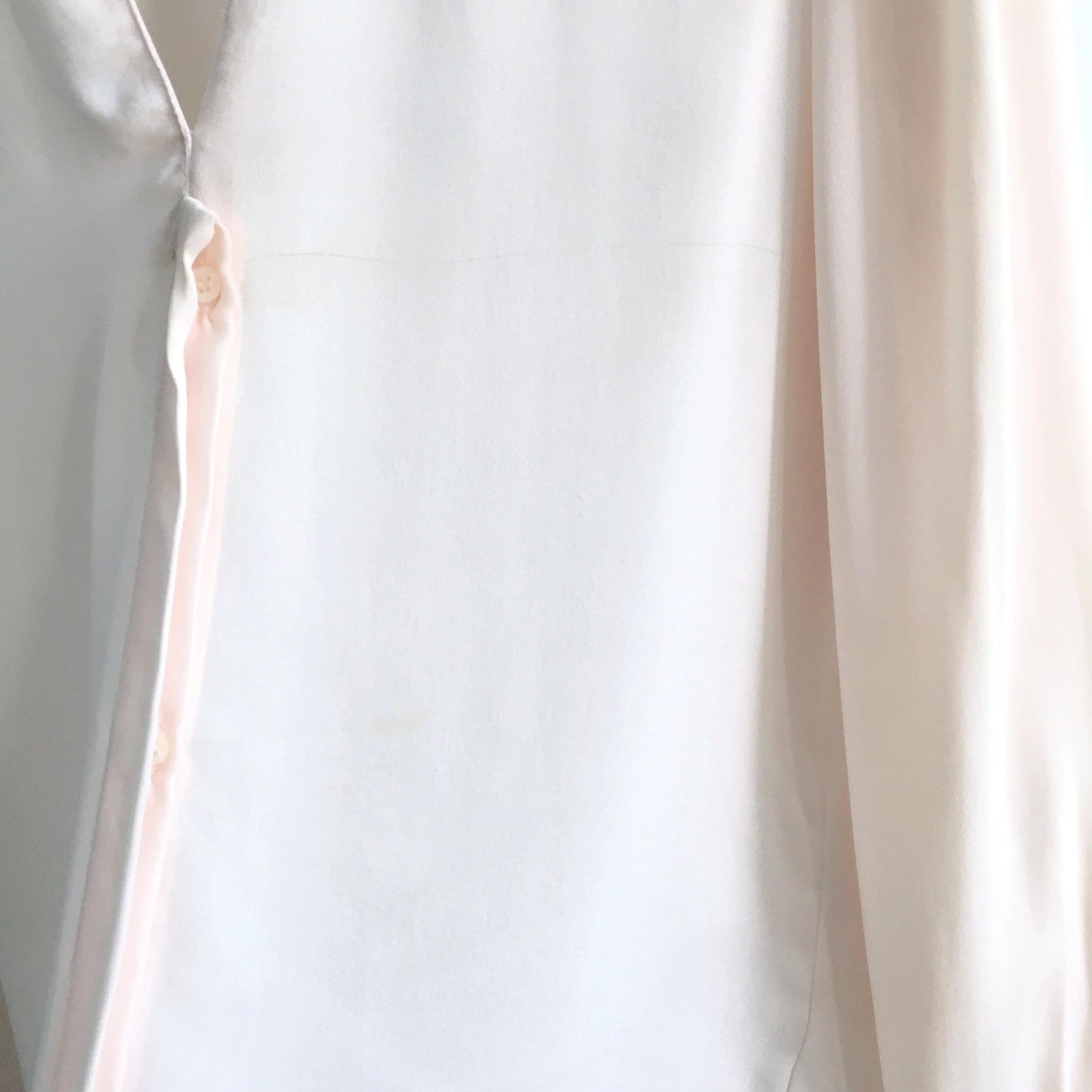 A.L.C. peach silk button down blouse - size medium