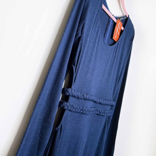 nwt ark & co long sleeve knit maxi dress with cutout sides - size large