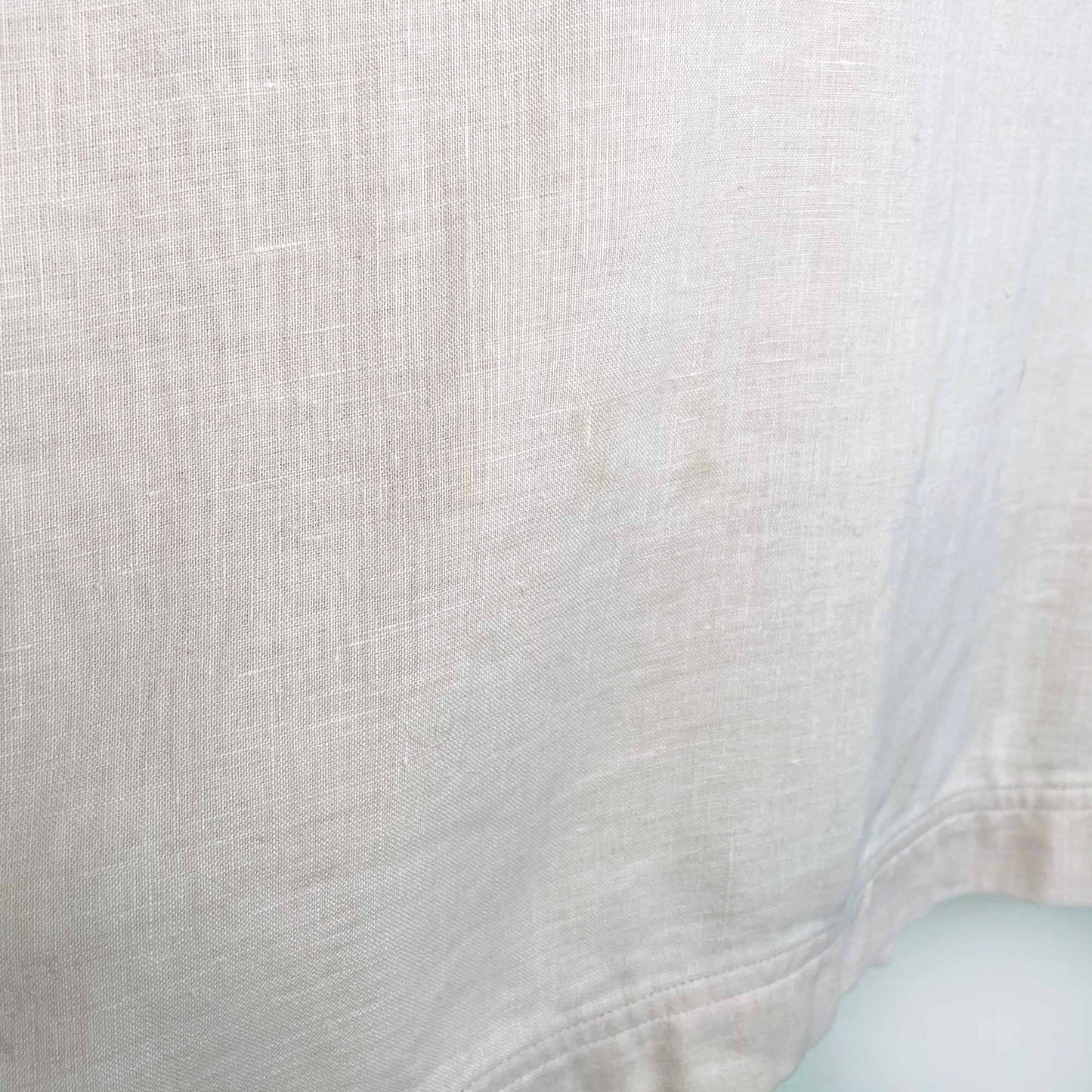 giorgio armani 100% linen snap button peach jacket - size 42