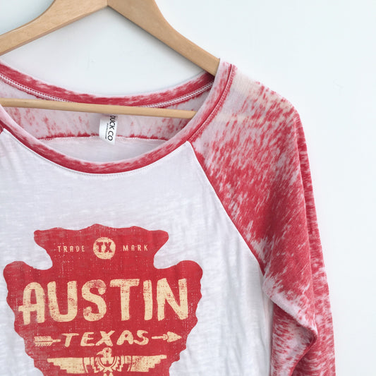 Austin Texas burnout tee - size Small