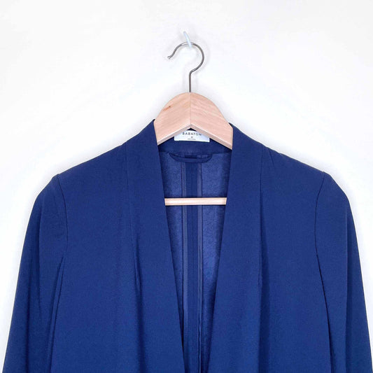 babaton open power blazer with ruched sleeves - size 0