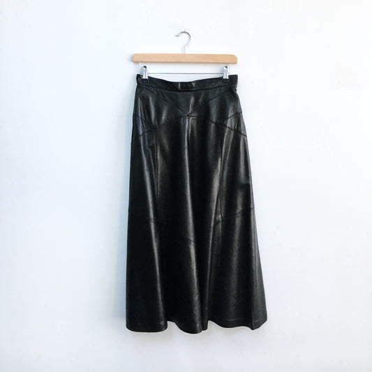 Vintage Bagatelle leather maxi skirt - size Small