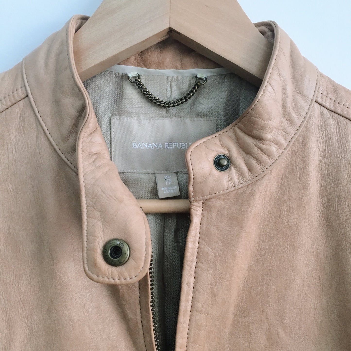 Banana Republic Leather Moto Jacket - size xs