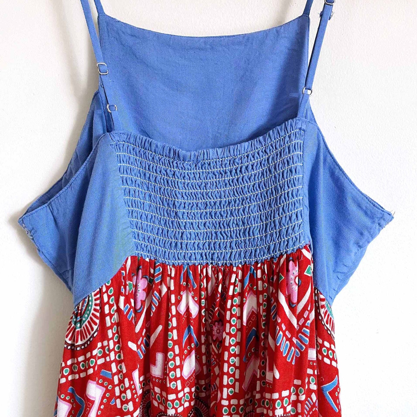 Patrons of Peace embroidered boho sun dress - size Small