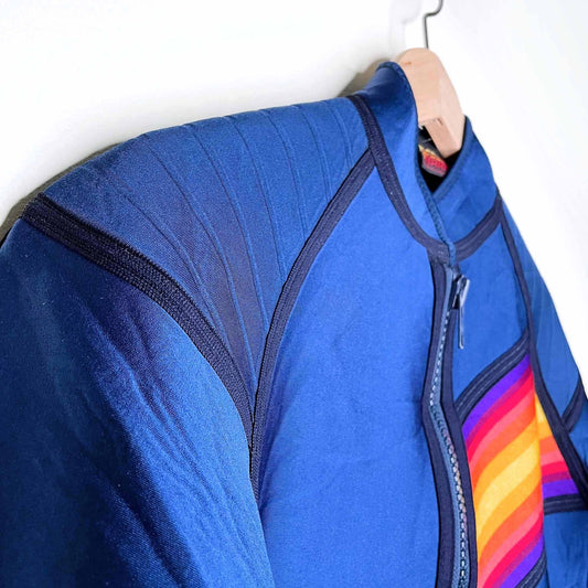 bare rainbow long sleeve wetsuit top - size medium