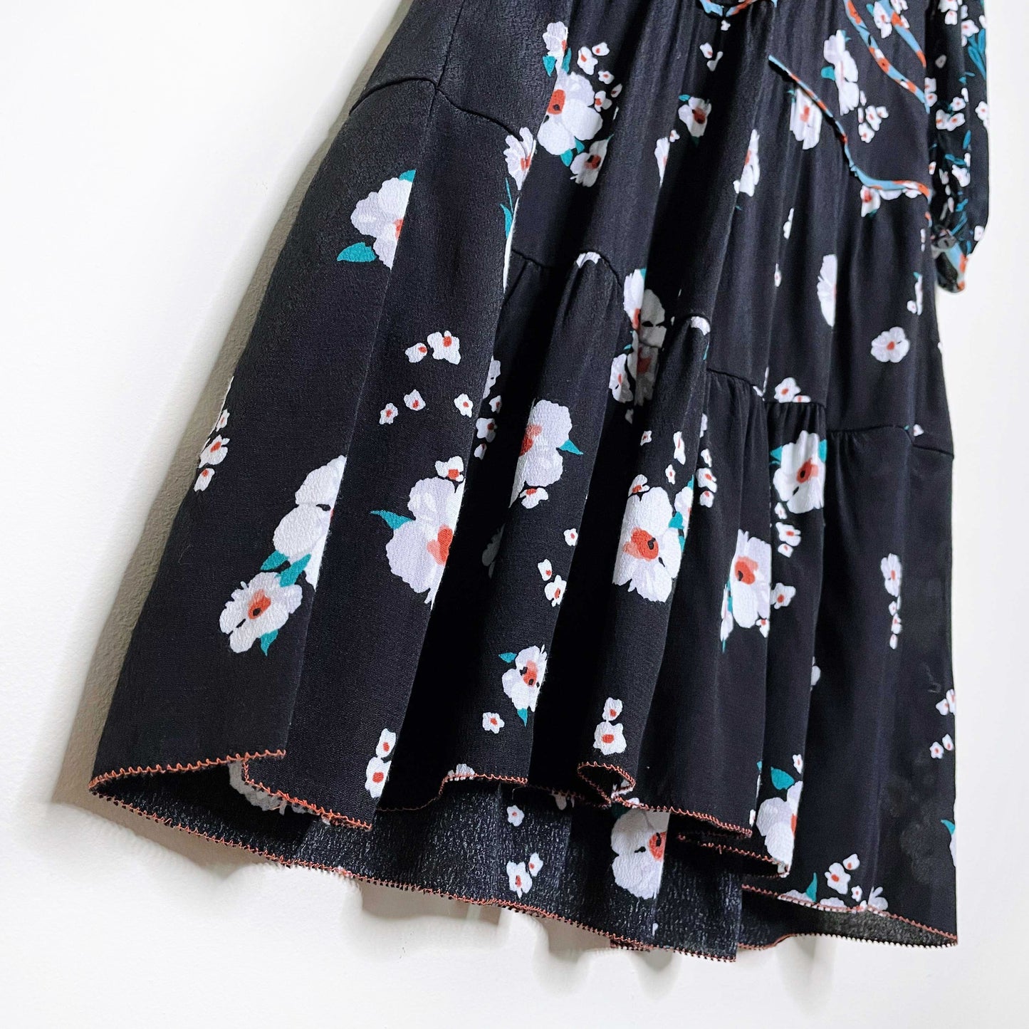 ba&sh floral belize noir dress - size 0