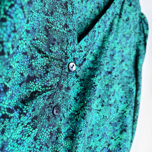 ba&sh nelly top vert floral peasant blouse - size large