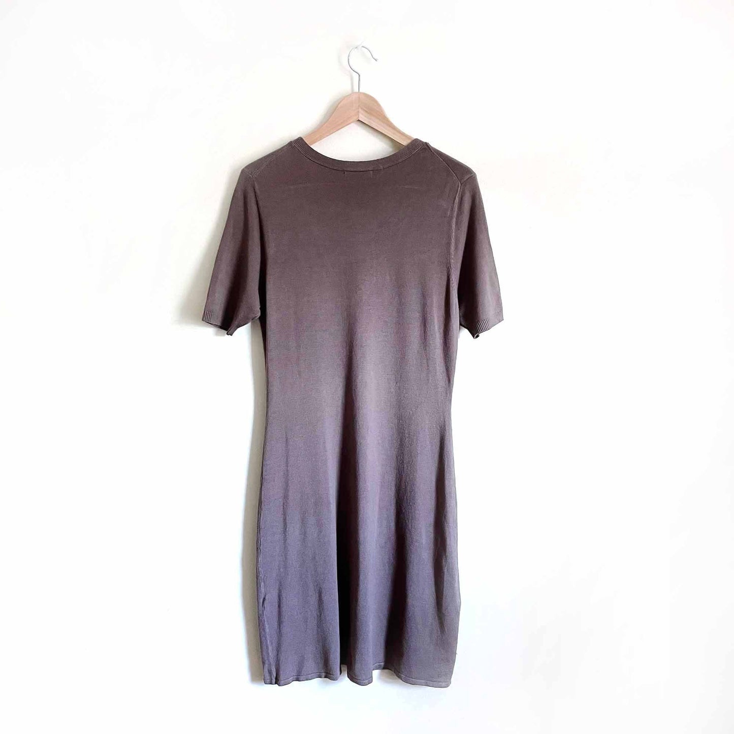 nwt BCBG short sleeve twisted knit v-neck dress - size Large