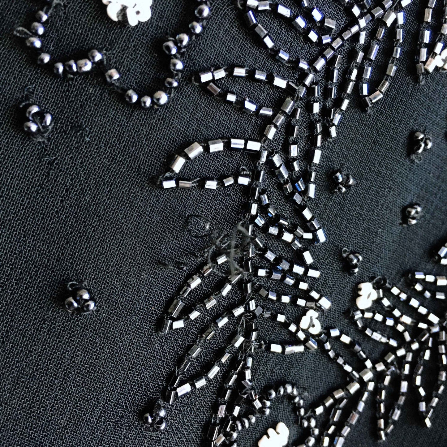 vintage style report beaded top - size 44