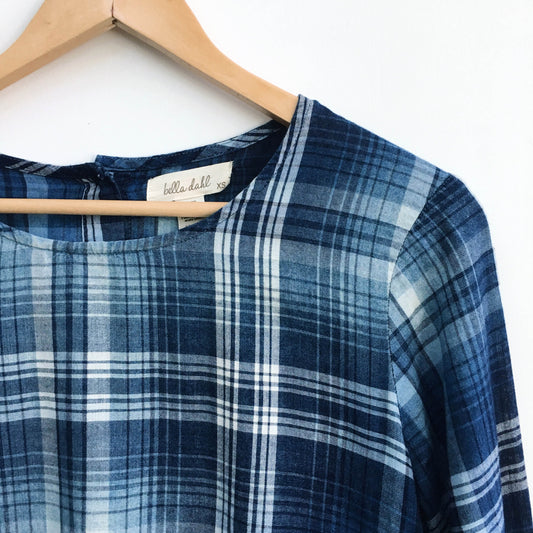 Bella Dahl button-back peplum top - size xs