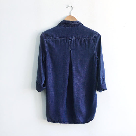 Bella Dahl purple chambray shirt - size xs
