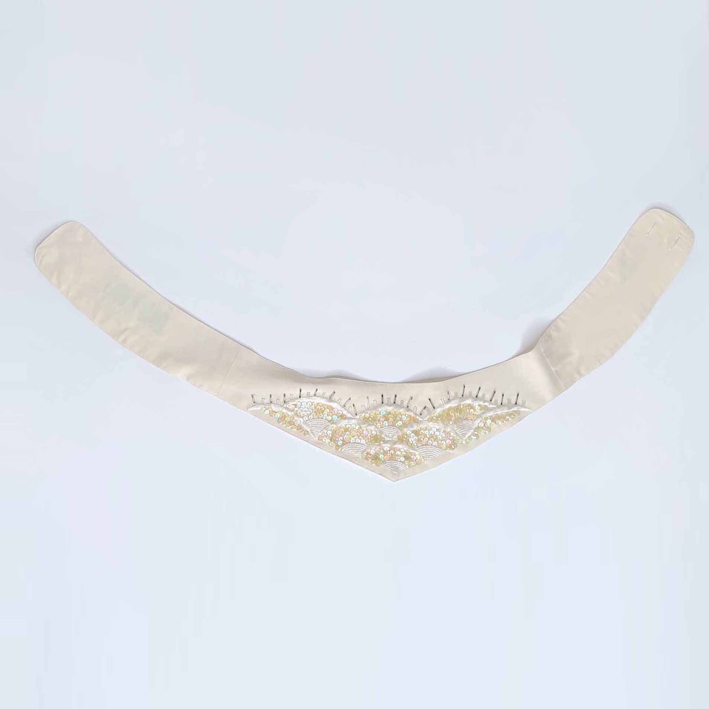 vintage lillie rubin singing sunrise silk belt - medium