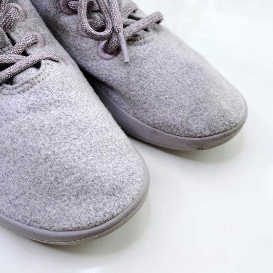 allbirds wool light grey sneakers - size 7
