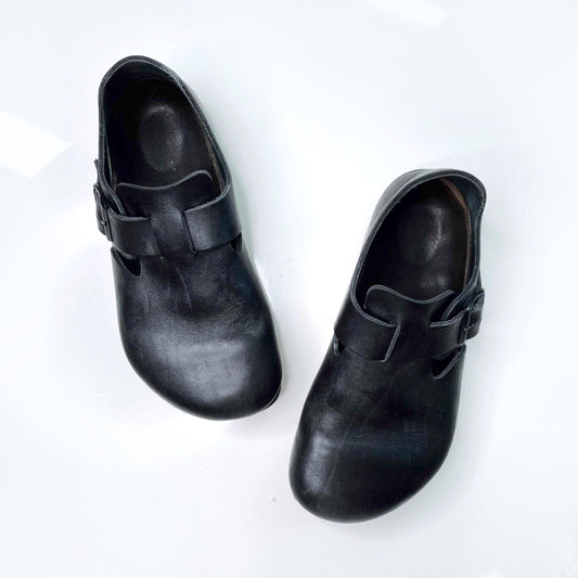 birkenstock black london sandal clogs shoes - size 36