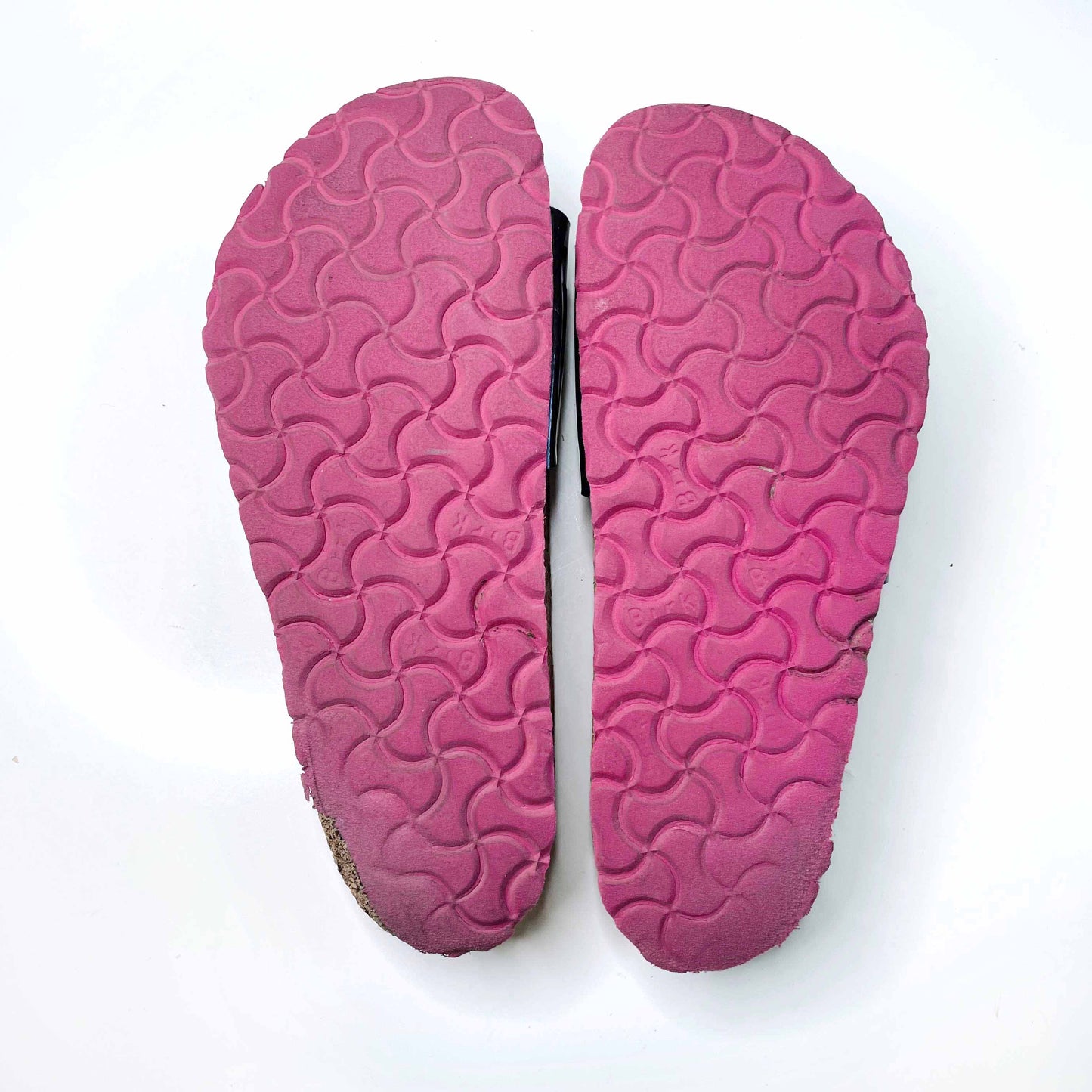 birkenstock madrid black patent sandals - size 38