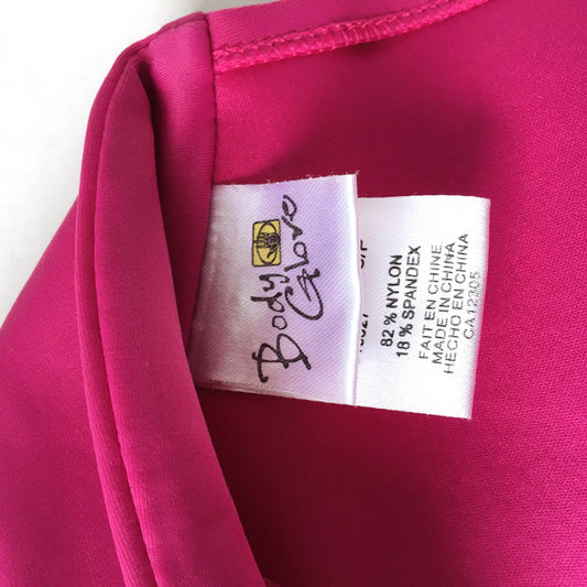 Body Glove twisted magenta bandeau bikini top - size Small