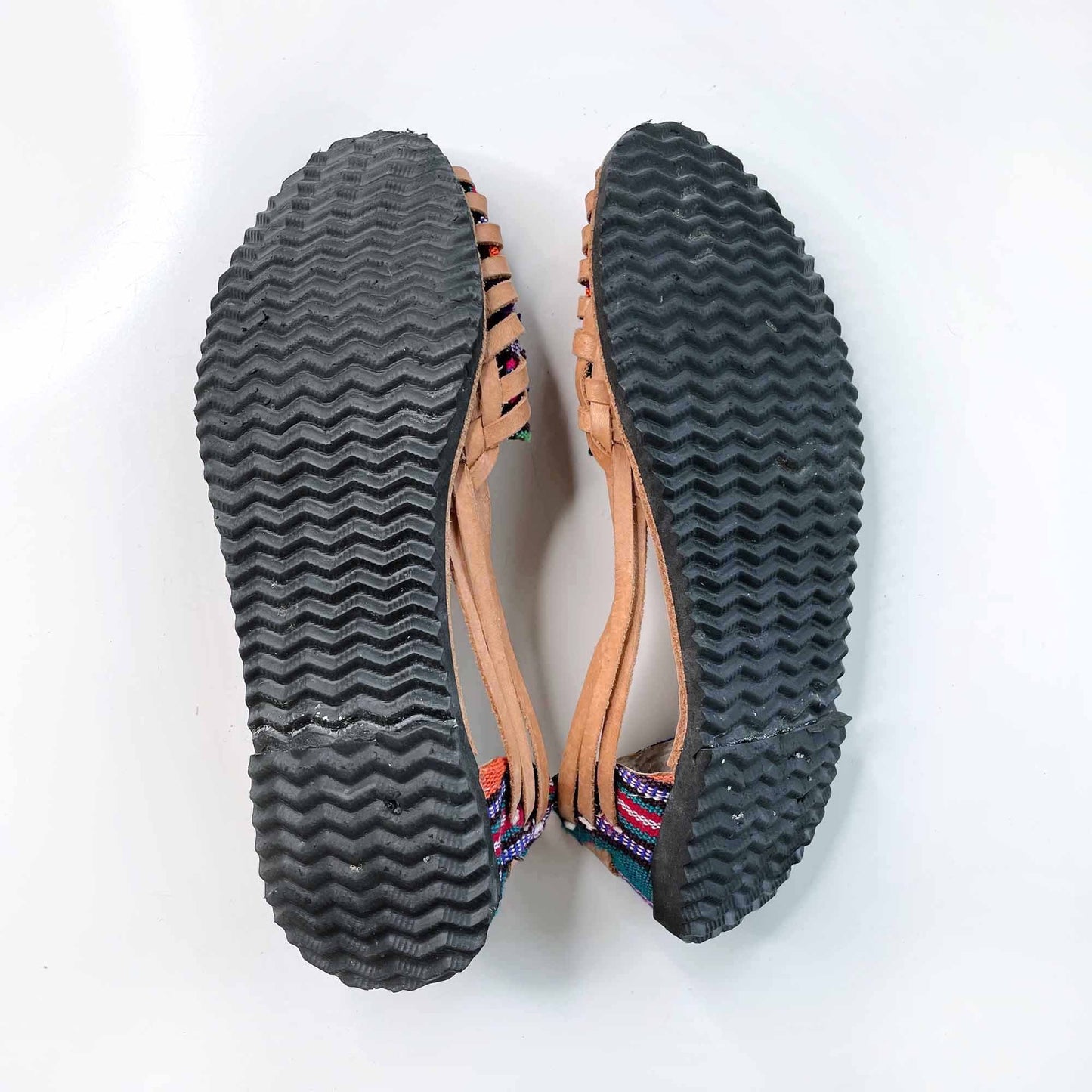 handmade leather woven sandal shoe - size 40