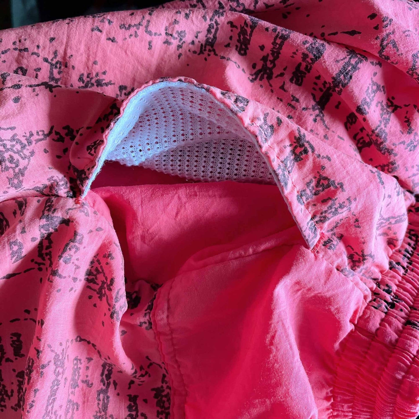 vintage brooks neon pink short swim trunks - size large