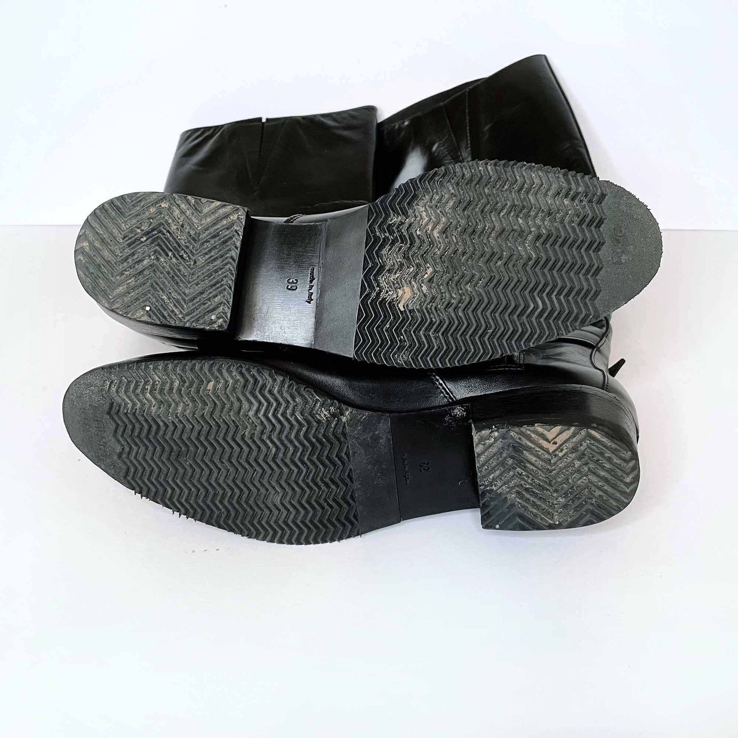 burberry black adelaide equestrian bridle tall riding boots - size 39