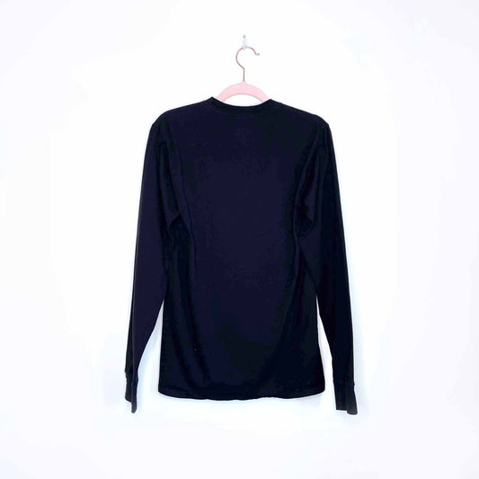 nwot champion long sleeve big logo tee - size small