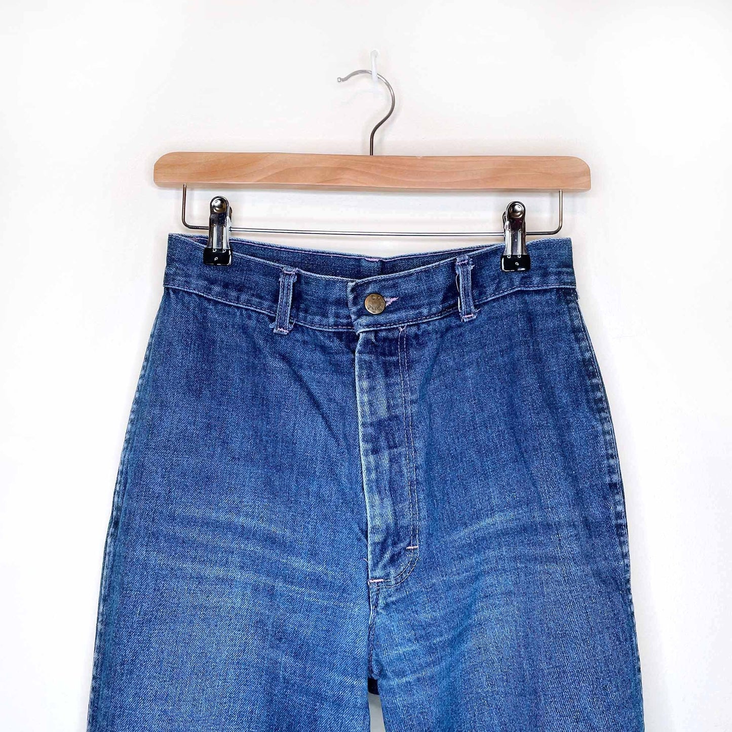 cheeks vintage high rise straight leg jeans - size 25/26