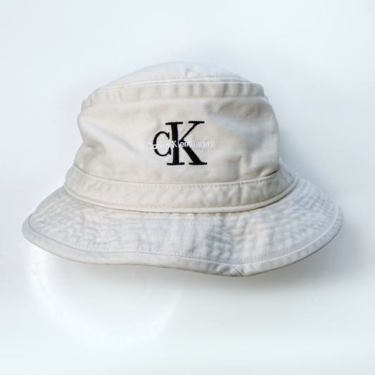vintage y2k calvin klein twill bucket hat