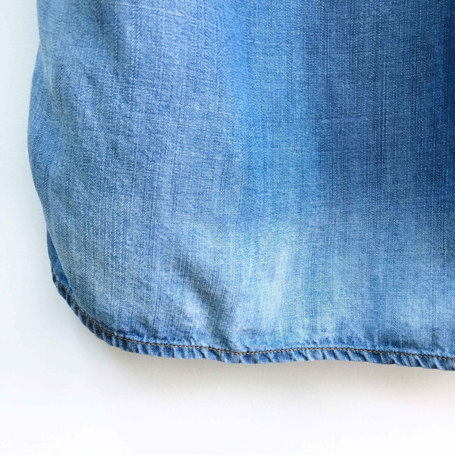 Cloth & Stone Xander Chambray Lace-up Dress - size Small