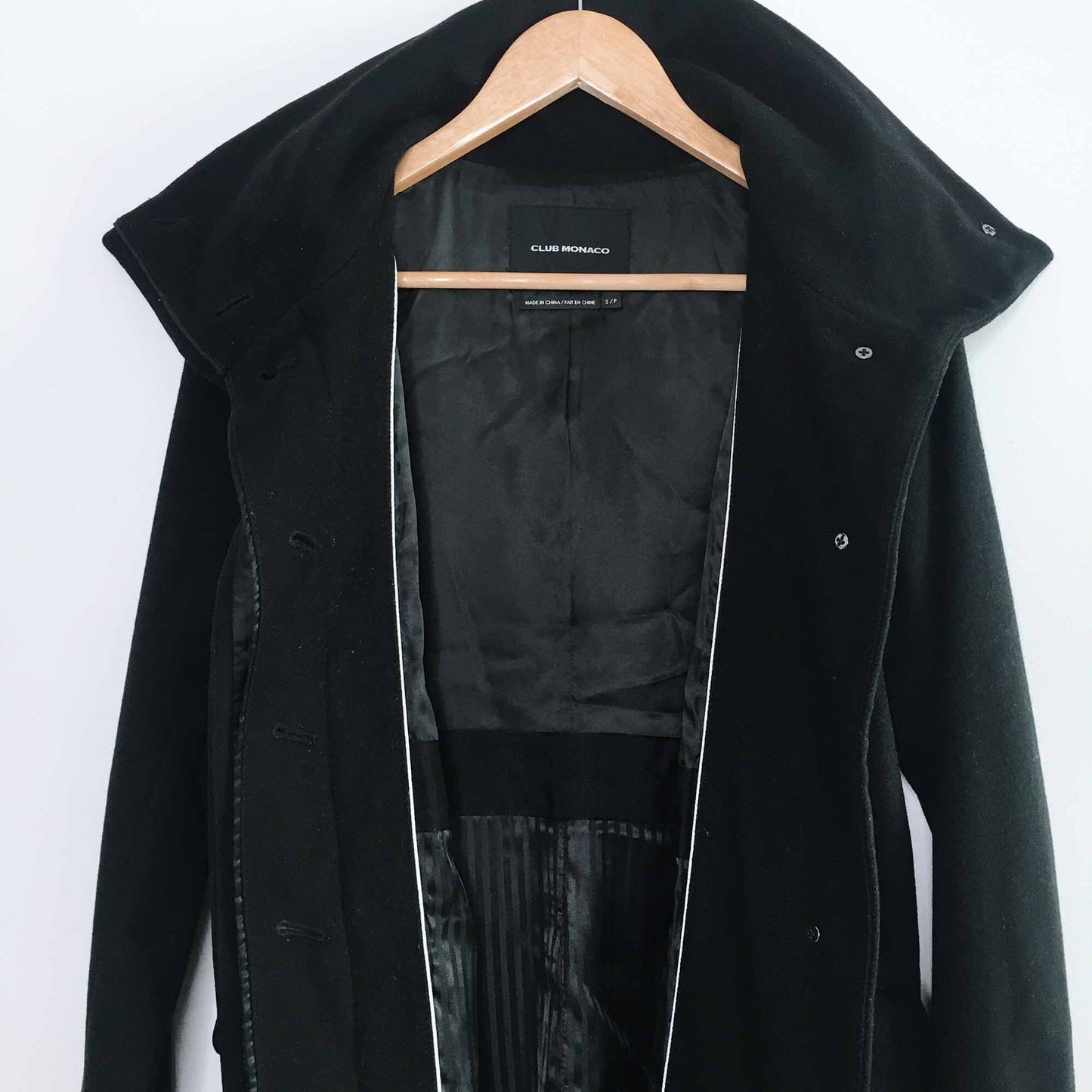 Club Monaco wool-cashmere funnel neck jacket - size Small