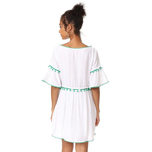 Club Monaco Aoiffe Pom Pom Dress - size xs