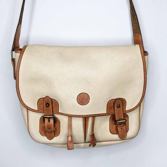 Vintage Club Monaco leather saddle bag