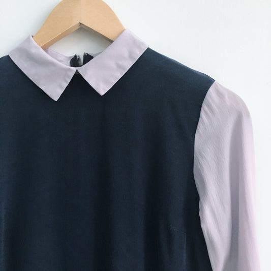 Club Monaco Silk colour block Dress - size 0