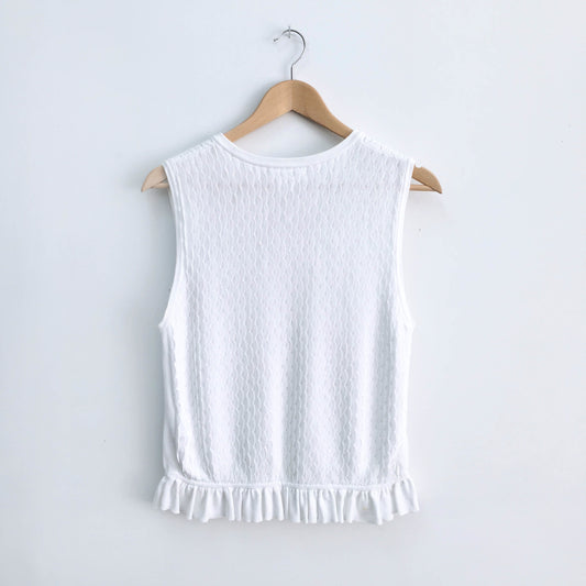 Club Monaco ruffle hem knit - size Medium