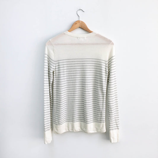 Club Monaco Merino Wool striped Sweater - size Medium