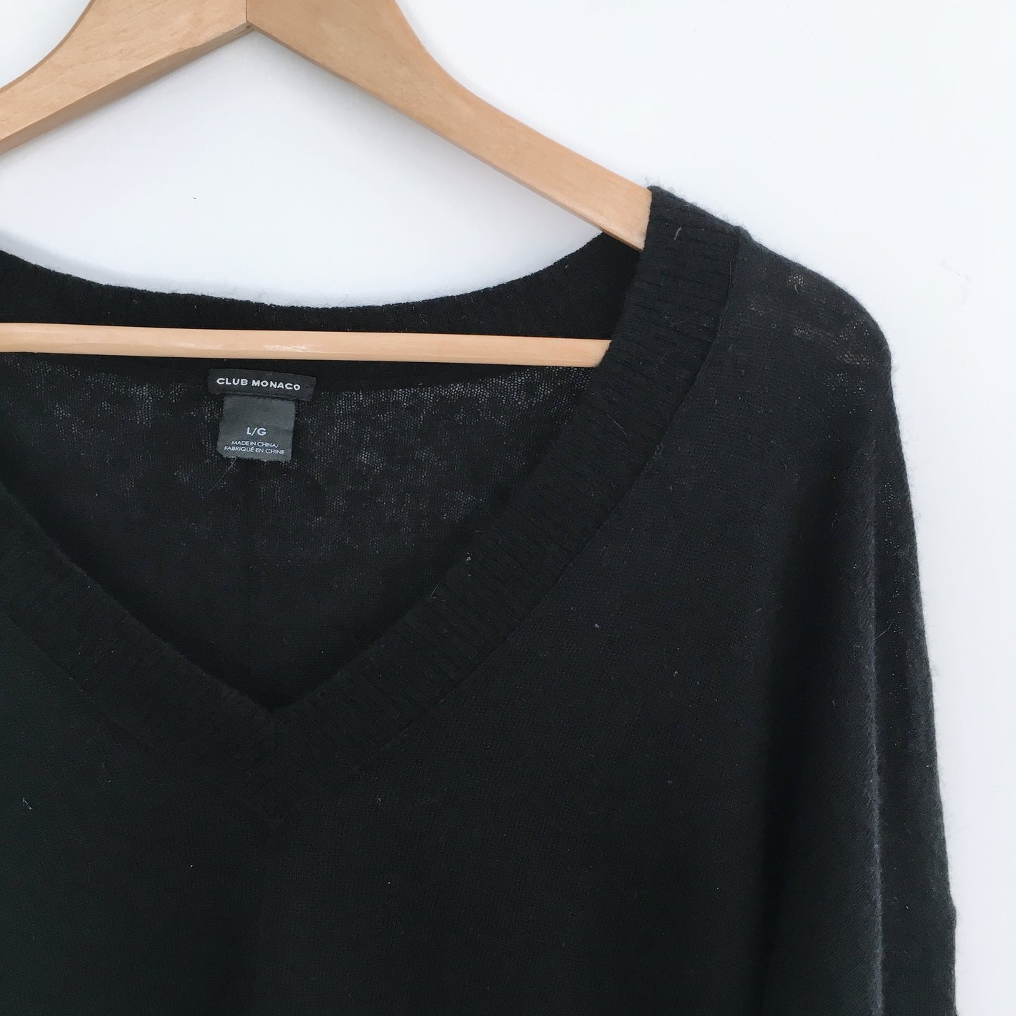 Club Monaco Black Alpaca Sweater - size Large