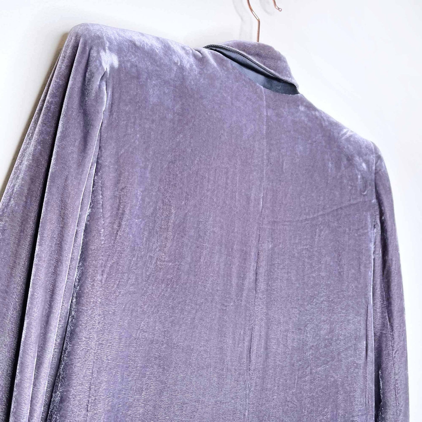 club monaco silk-blend velvet blazer - size 00