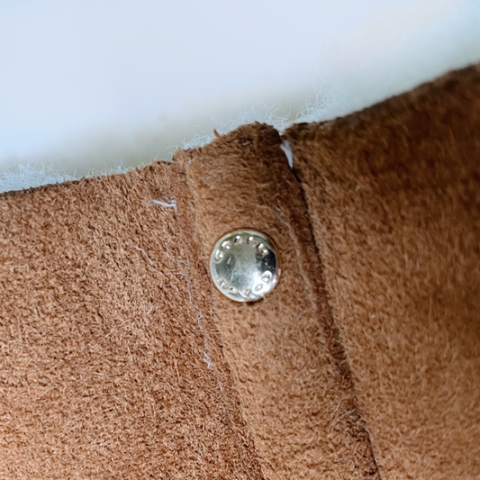 coach keely shearling wedge knee high boots - size 5