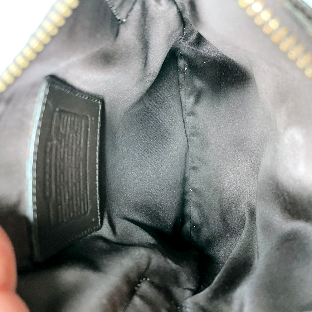 coach brown signature c monogram patchwork crossbody bag