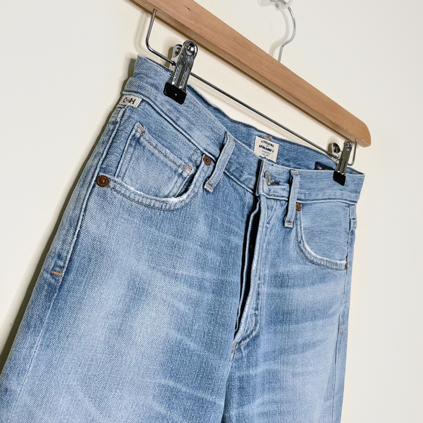 citizens of humanity liya high rise classic fit crop jeans - size 22 (fit like 25)